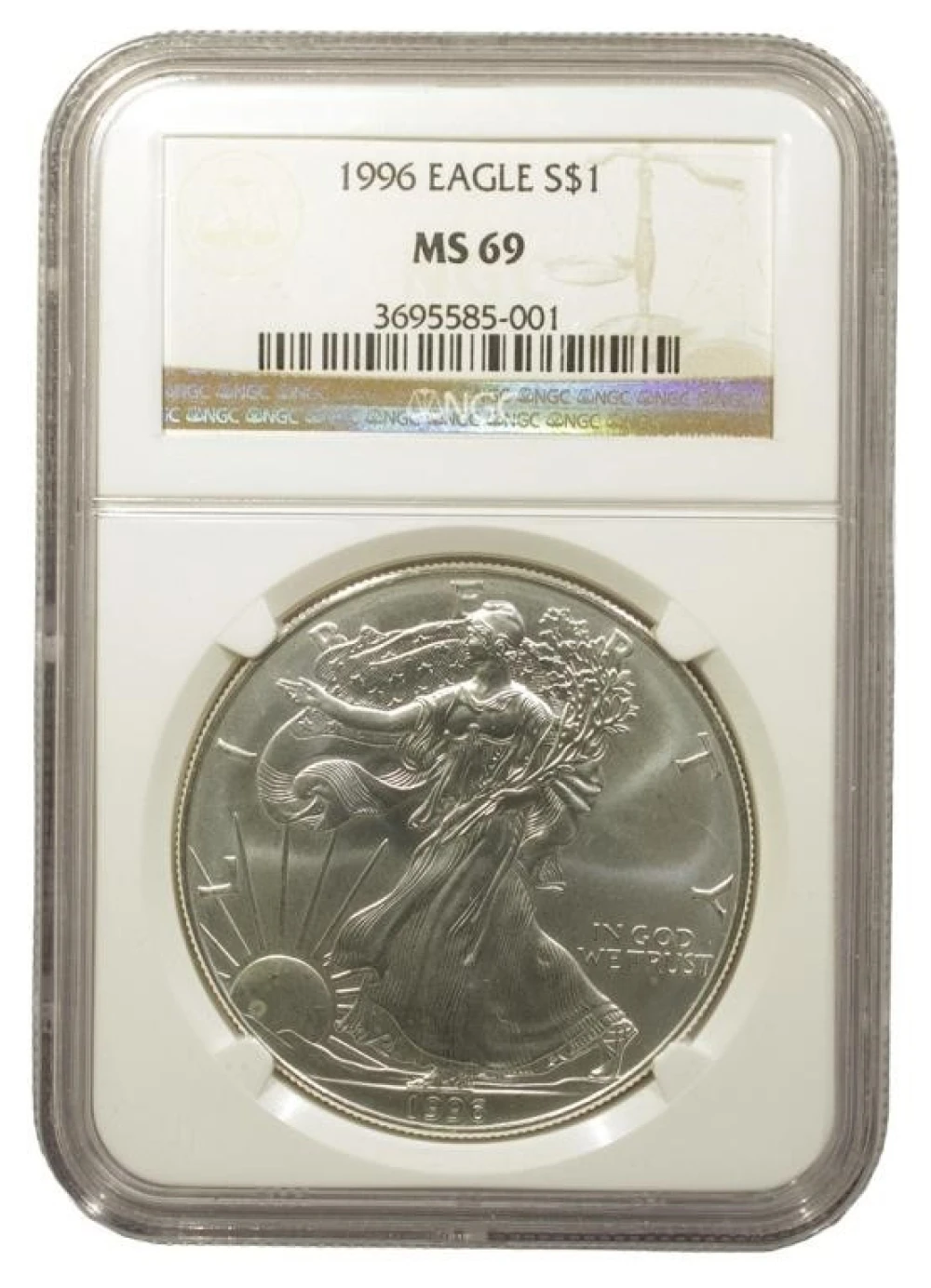 NGC MS-69 1996 Silver Eagle