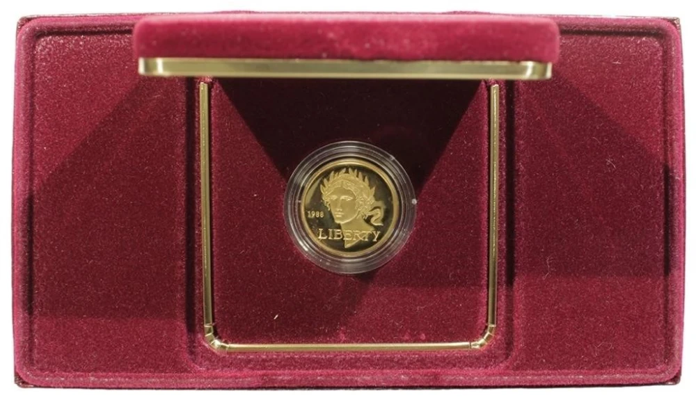 Proof 1988 Olympic $5 Gold