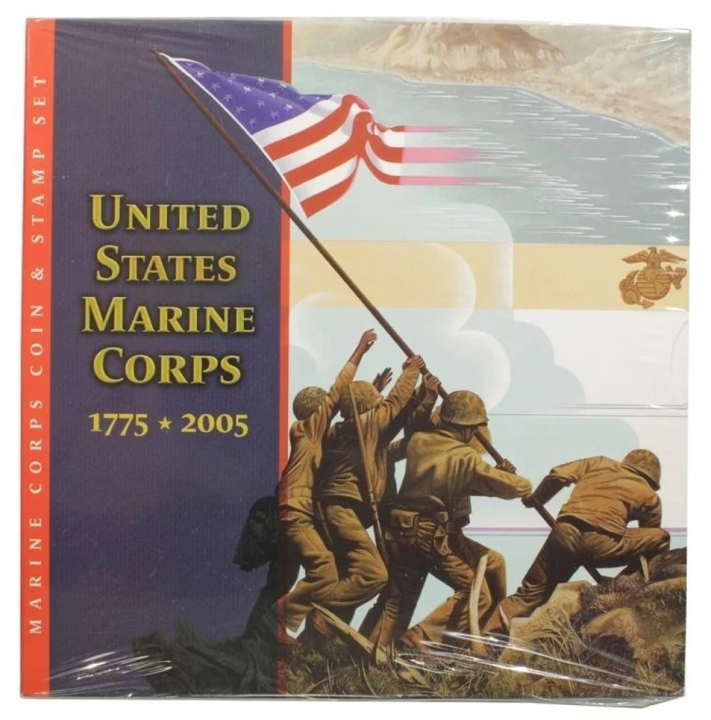 Still Sealed 2005 Marine Corp $1 & Stamp Set