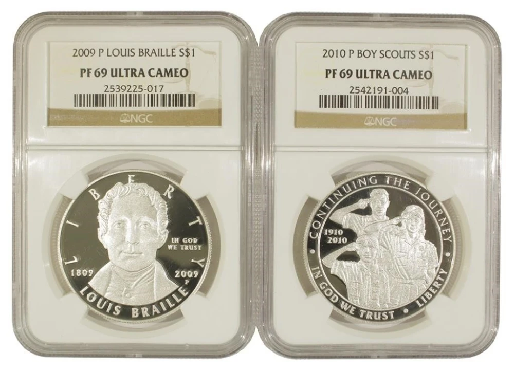 NGC Graded PF-69 Ultra Cameo Commem Pair