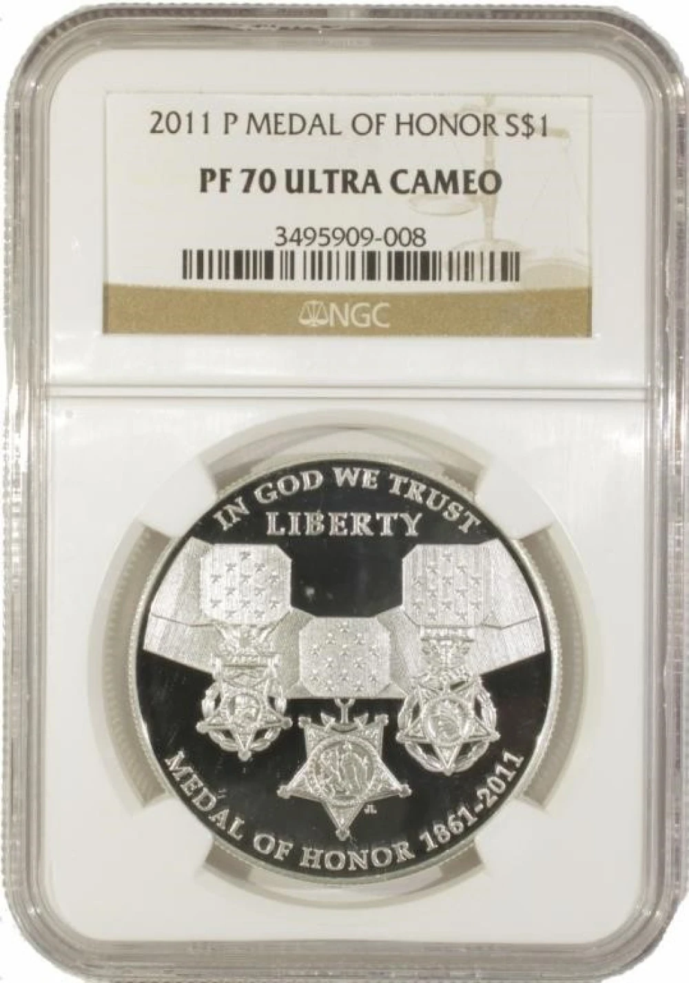 2011-P NGC PF-70 UC Medal of Honor Commem