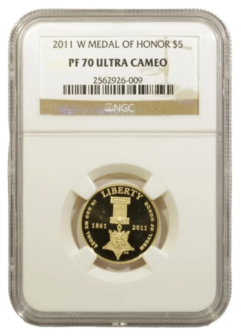 2011-W NGC PF-70 UC Medal of Honor $5 Gold