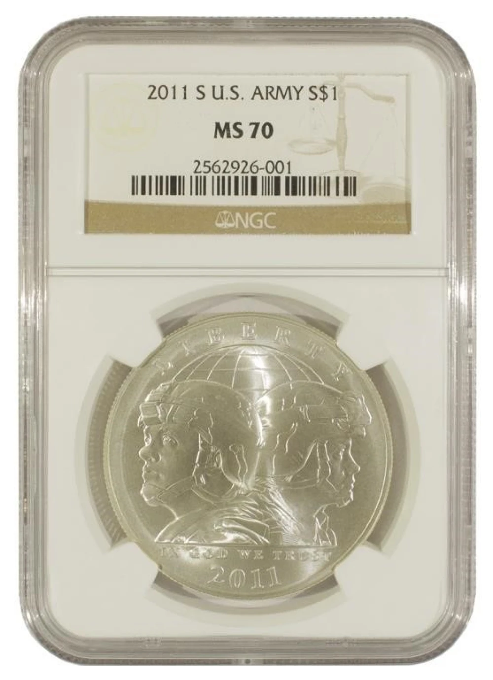 2011-S NGC MS-70 U.S. Army Commem