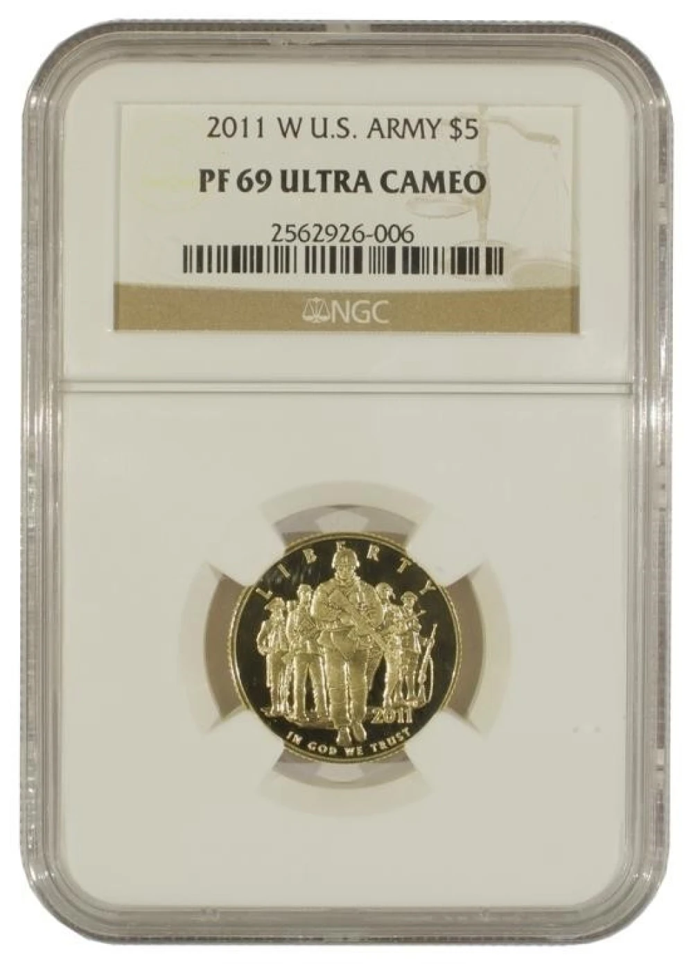 2011-W NGC PF-69 Ultra Cameo U.S. Army $5 Gold