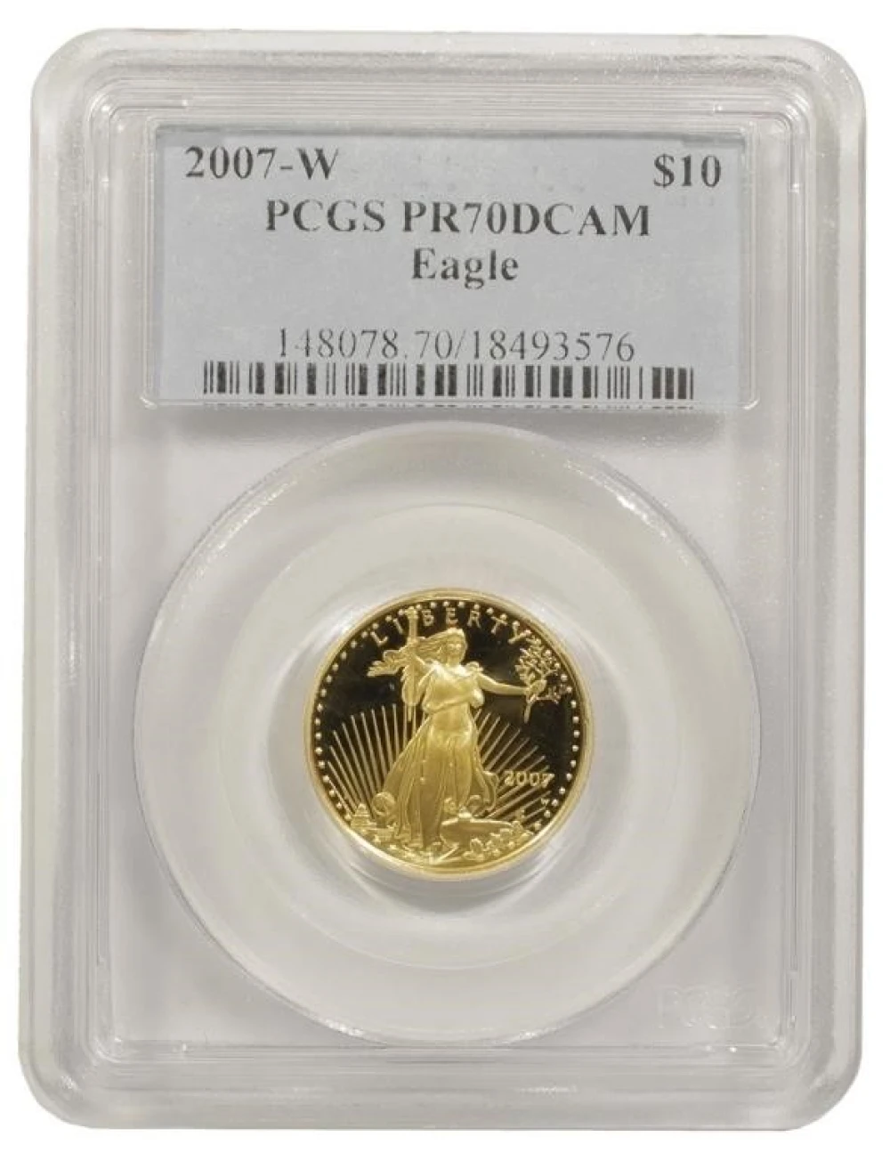 PCGS Proof-70 2007-W 1/4 Ounce Gold Eagle