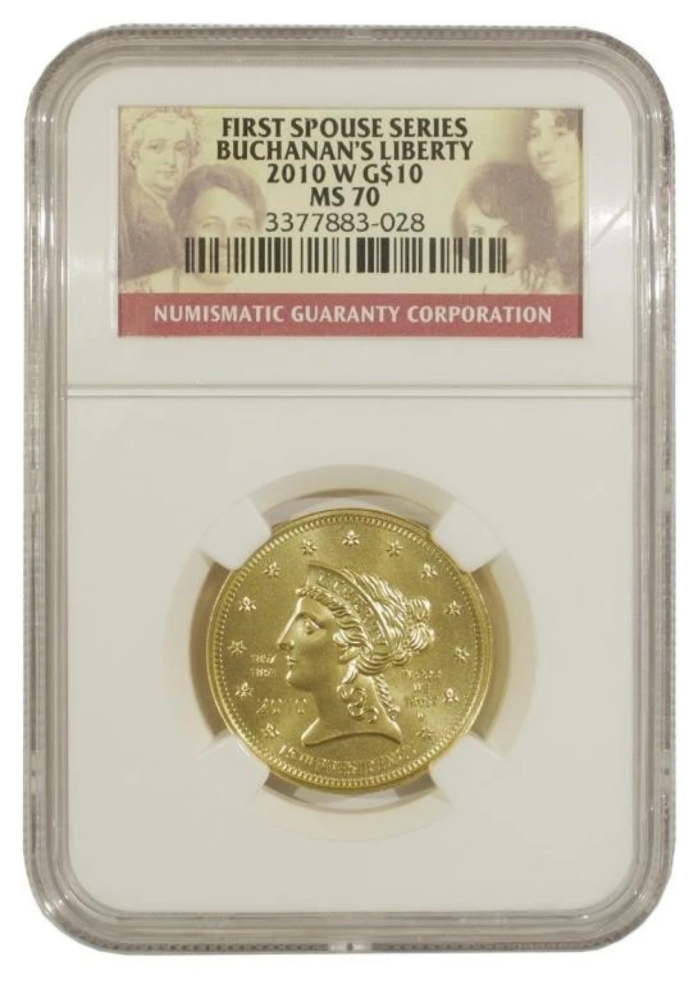 2010-W NGC MS-70 Buchanan First Spouse Gold