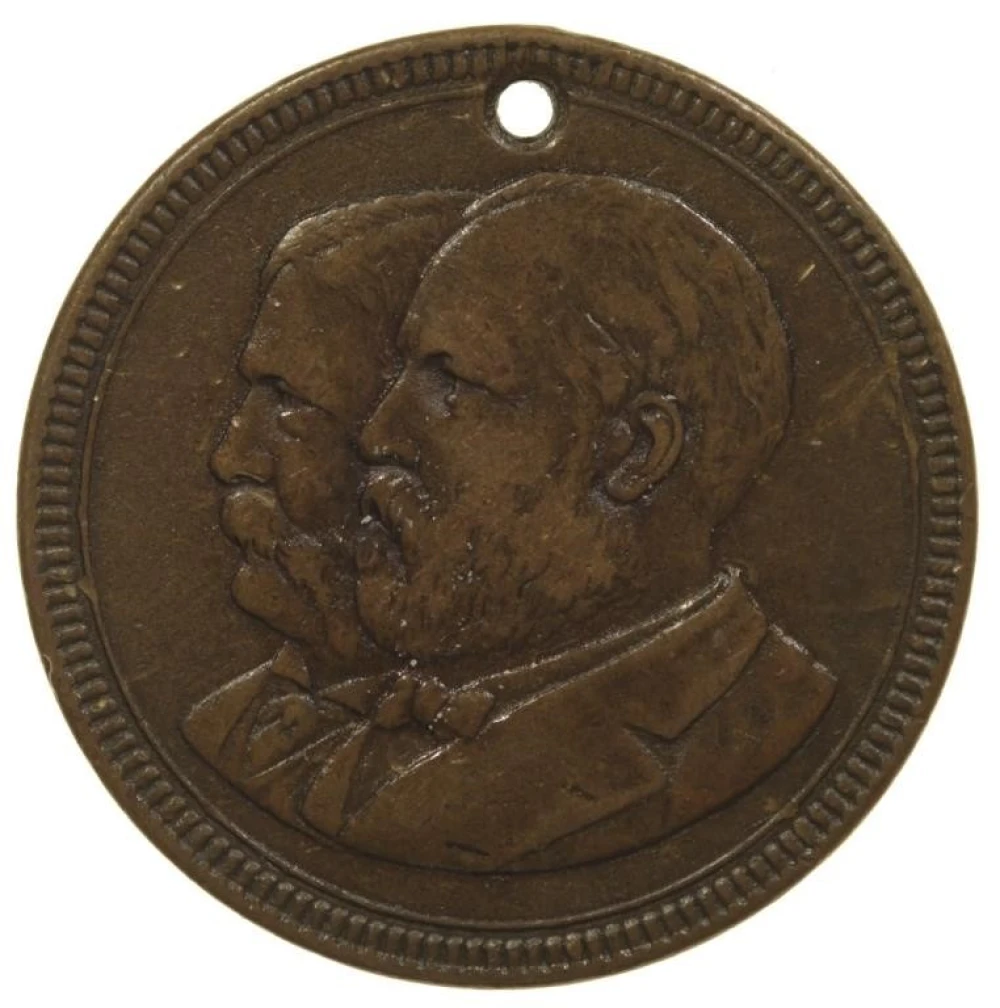 1880 Garfield and Arthur Jugate Political Token