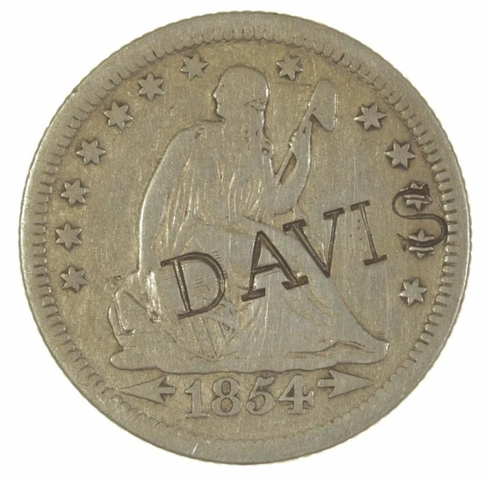 Counterstamped 1854-O Arrows Quarter