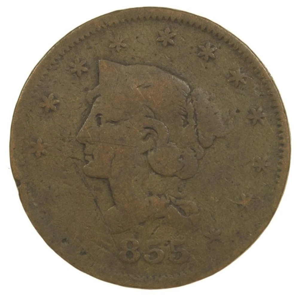 Scarce 1855 Hard Times Token