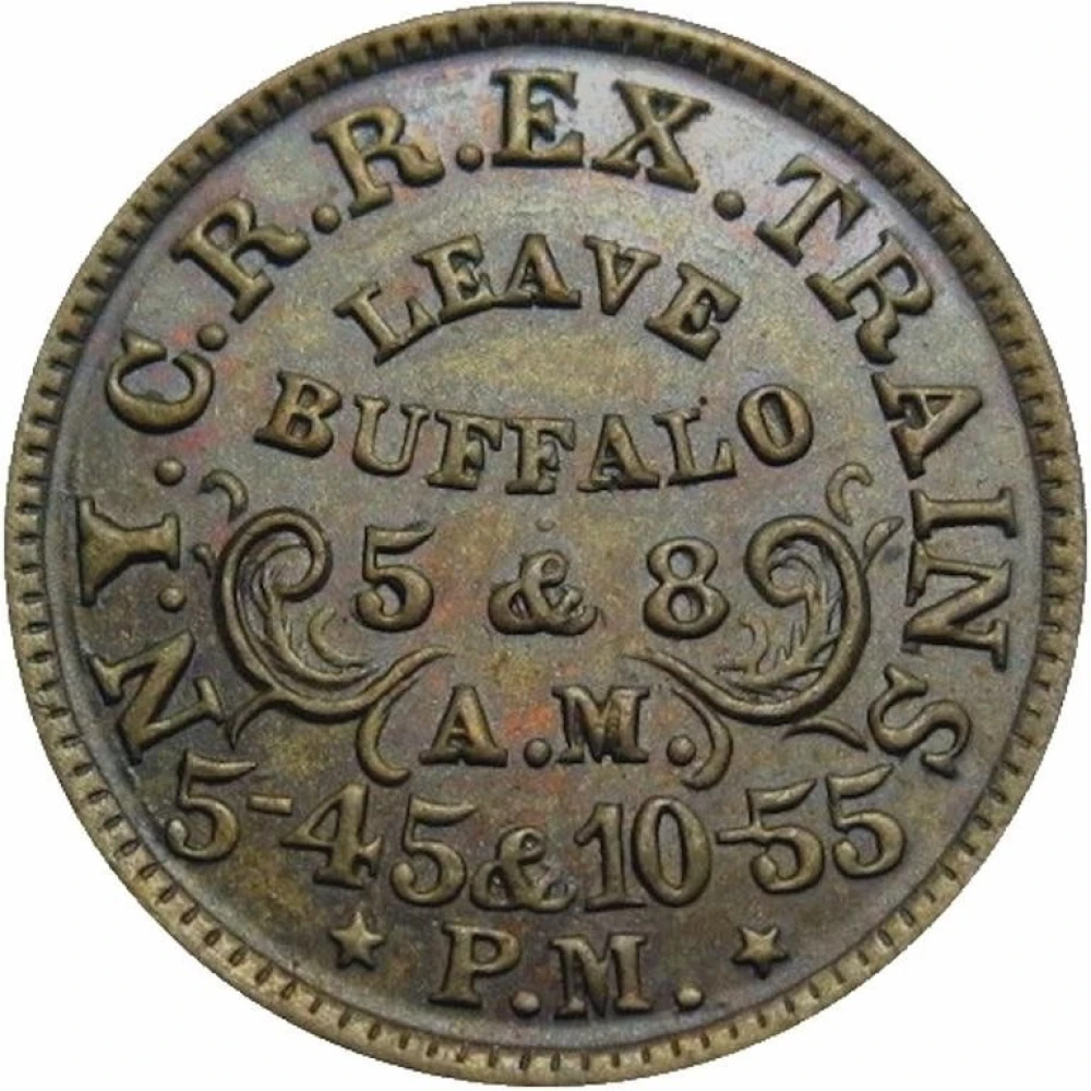 Scarce. New York Rail Road Civil War Token