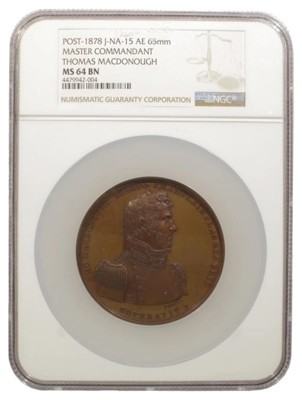 NGC MS-64 BN Master Commandant Medal