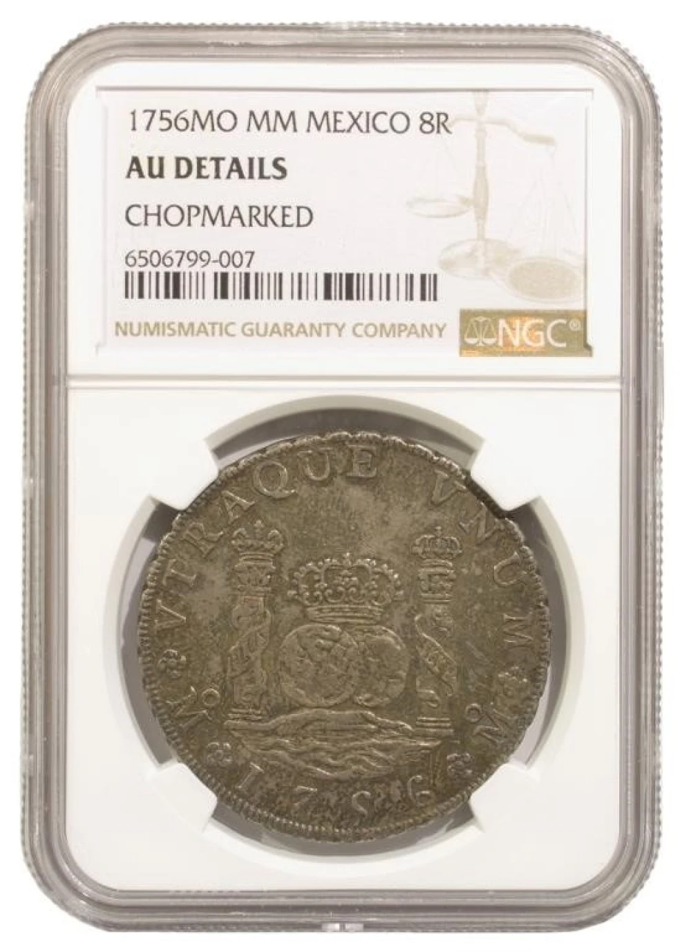 Mexico. NGC AU 1756 8 Reales