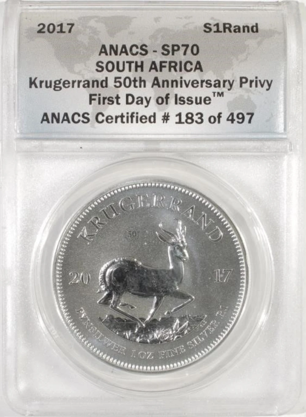 South Africa. 2017 Silver Krugerrand