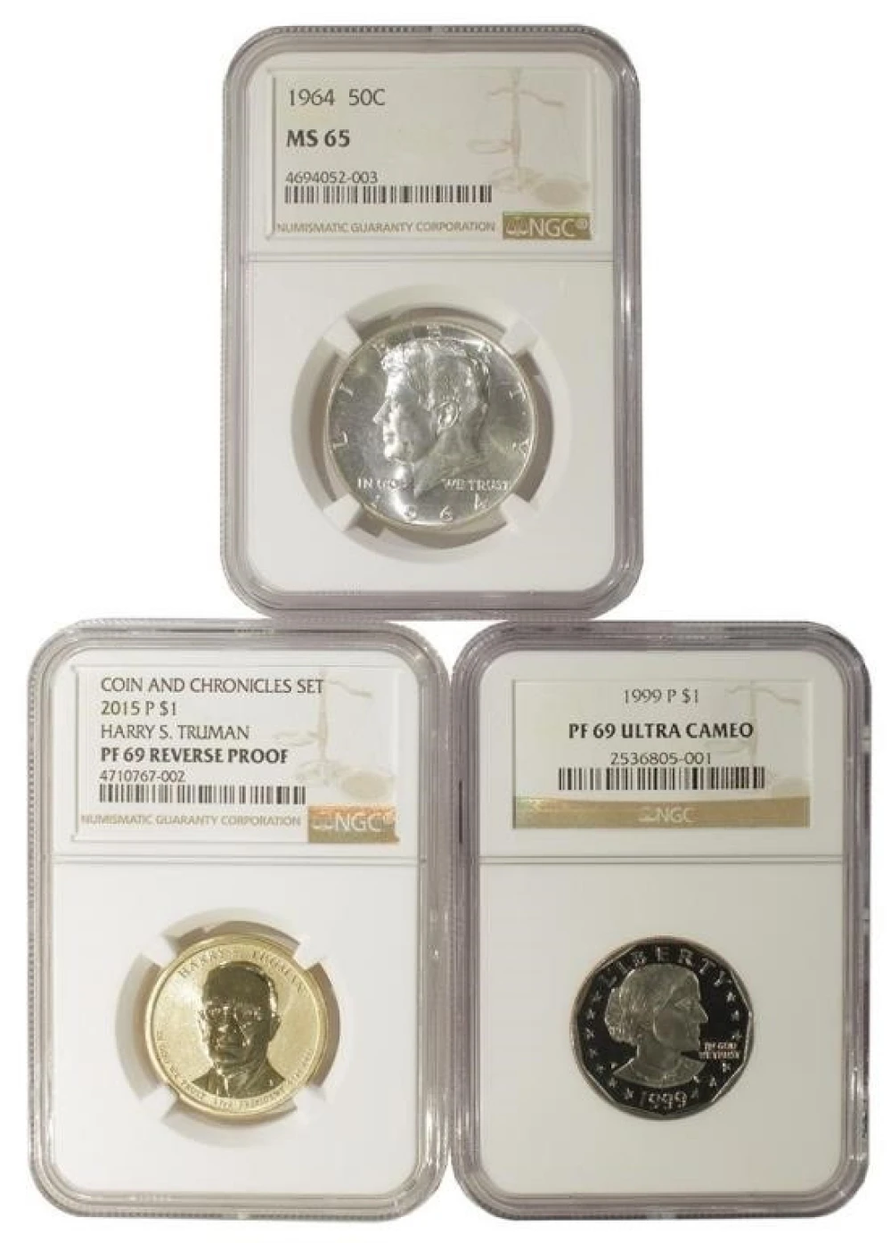Graded 1964 Silver Kennedy Half and More