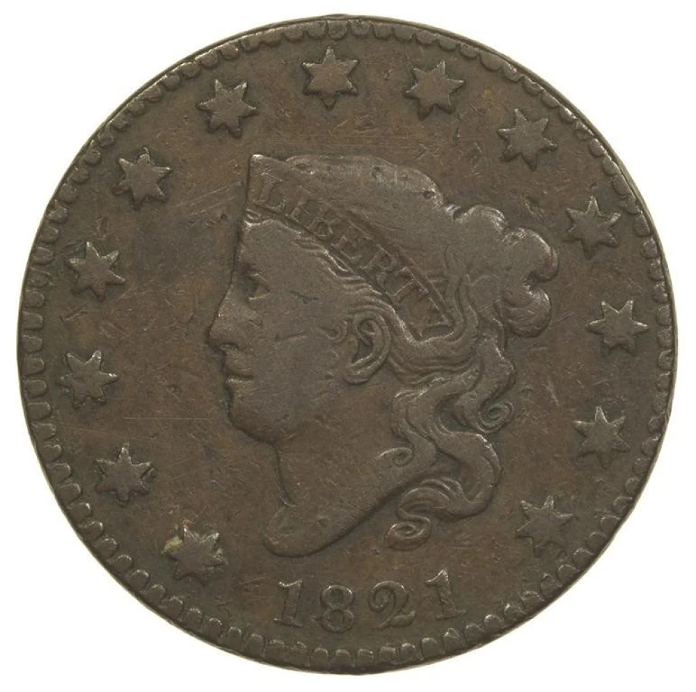 Fine 1821 Large Cent
