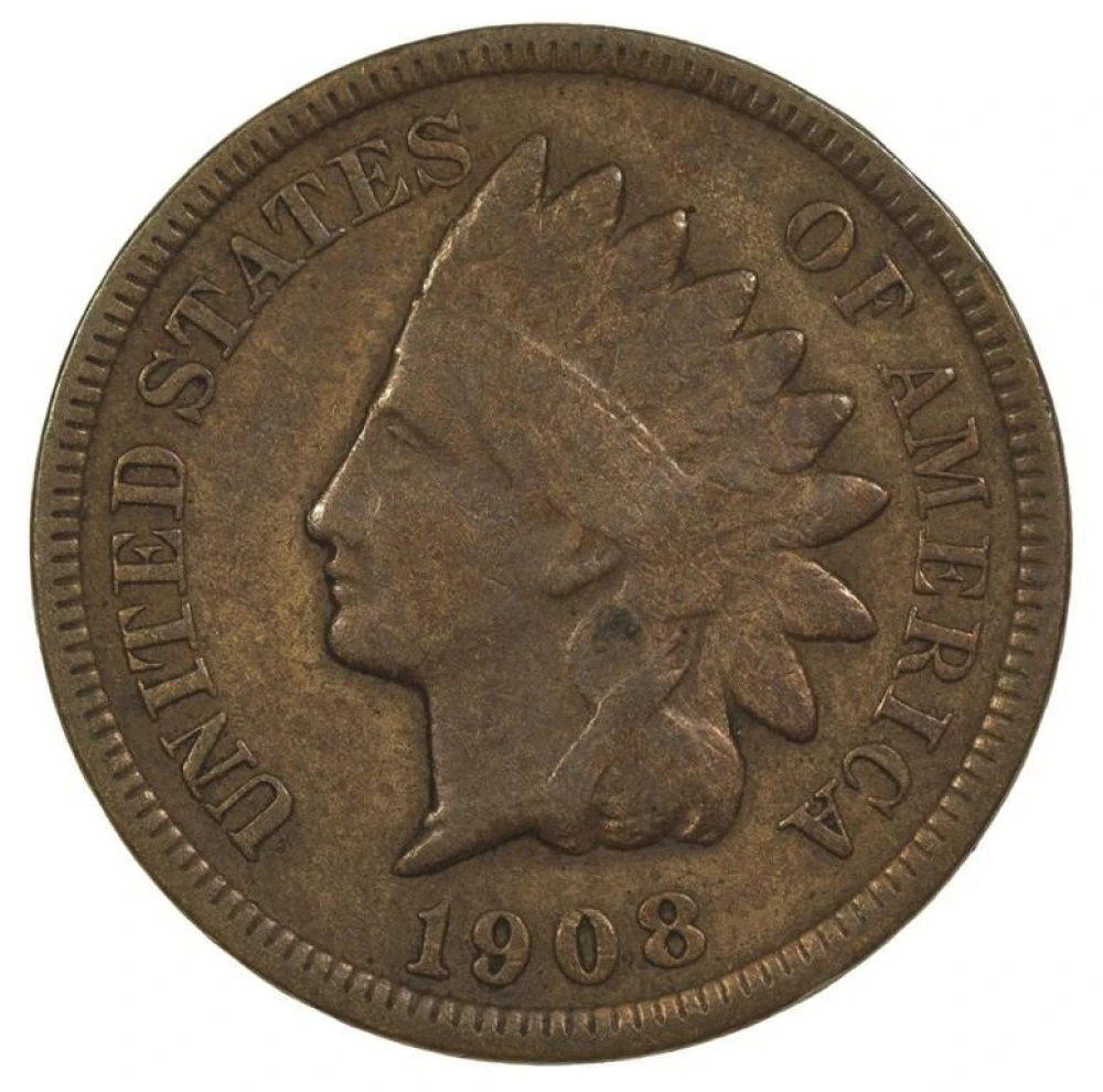 Fine 1908-S Indian Cent