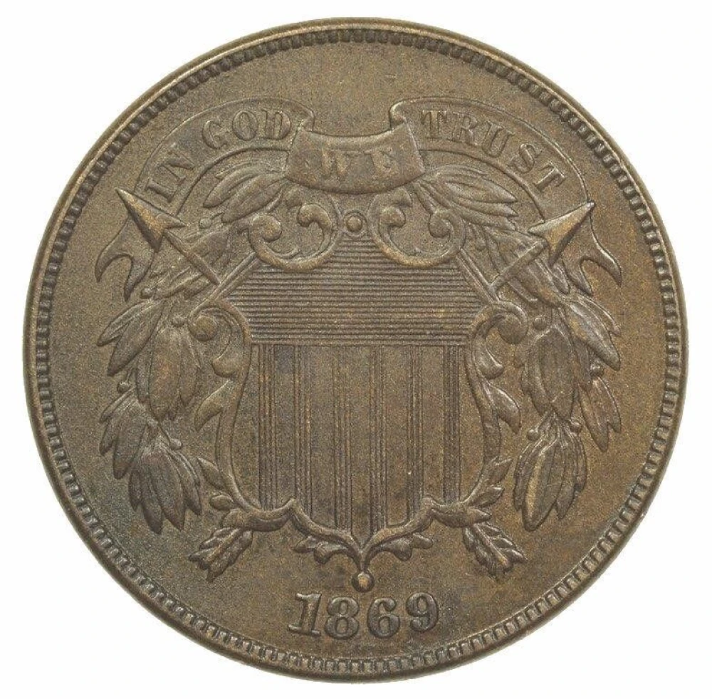 AU 1869 Two-Cents