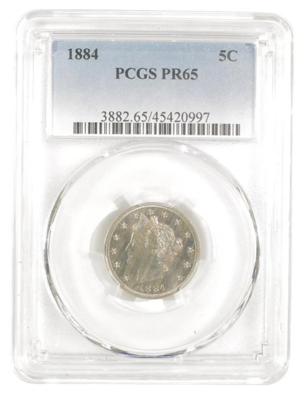 Gem Proof 1884 Nickel