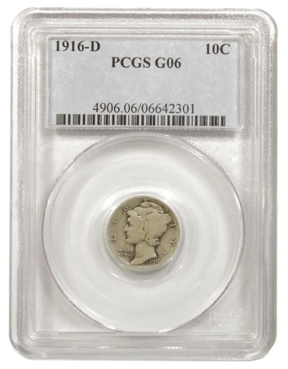 Choice Good 1916-D Mercury Dime