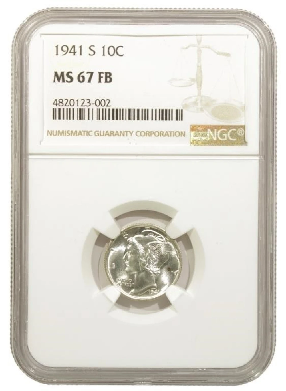Superb Gem FB Unc 1941-S Dime