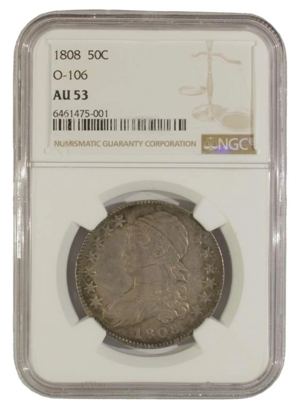 Select AU 1808 Half Dollar