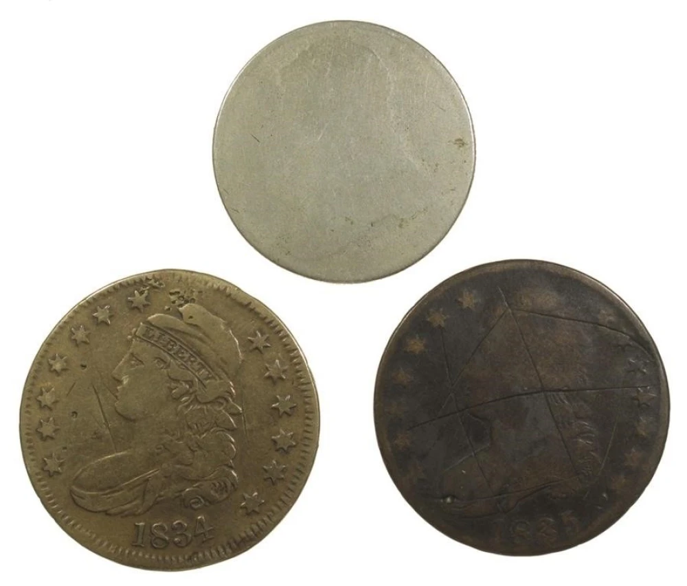Contemporary Counterfeit Bust Half Dollar Group