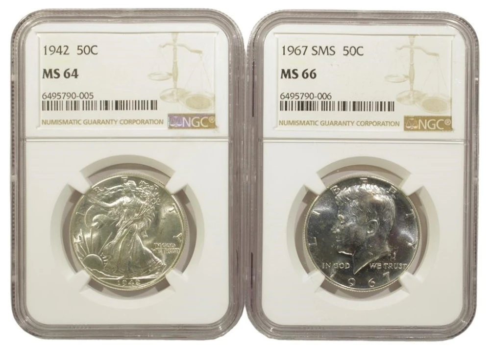 High Grade Half Dollar Pair