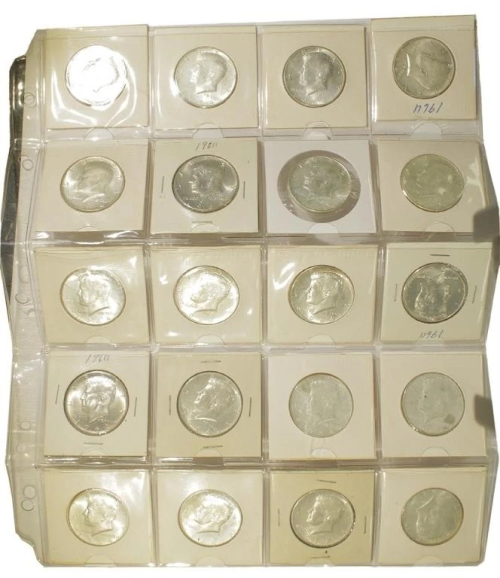 20 UNC 1964 Kennedy Half Dollars