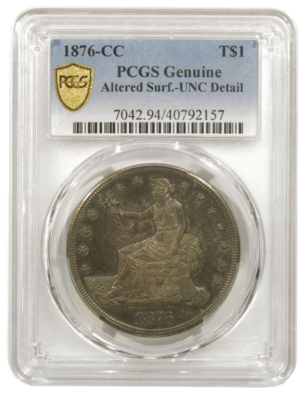 Unc Details 1876-CC Trade Dollar