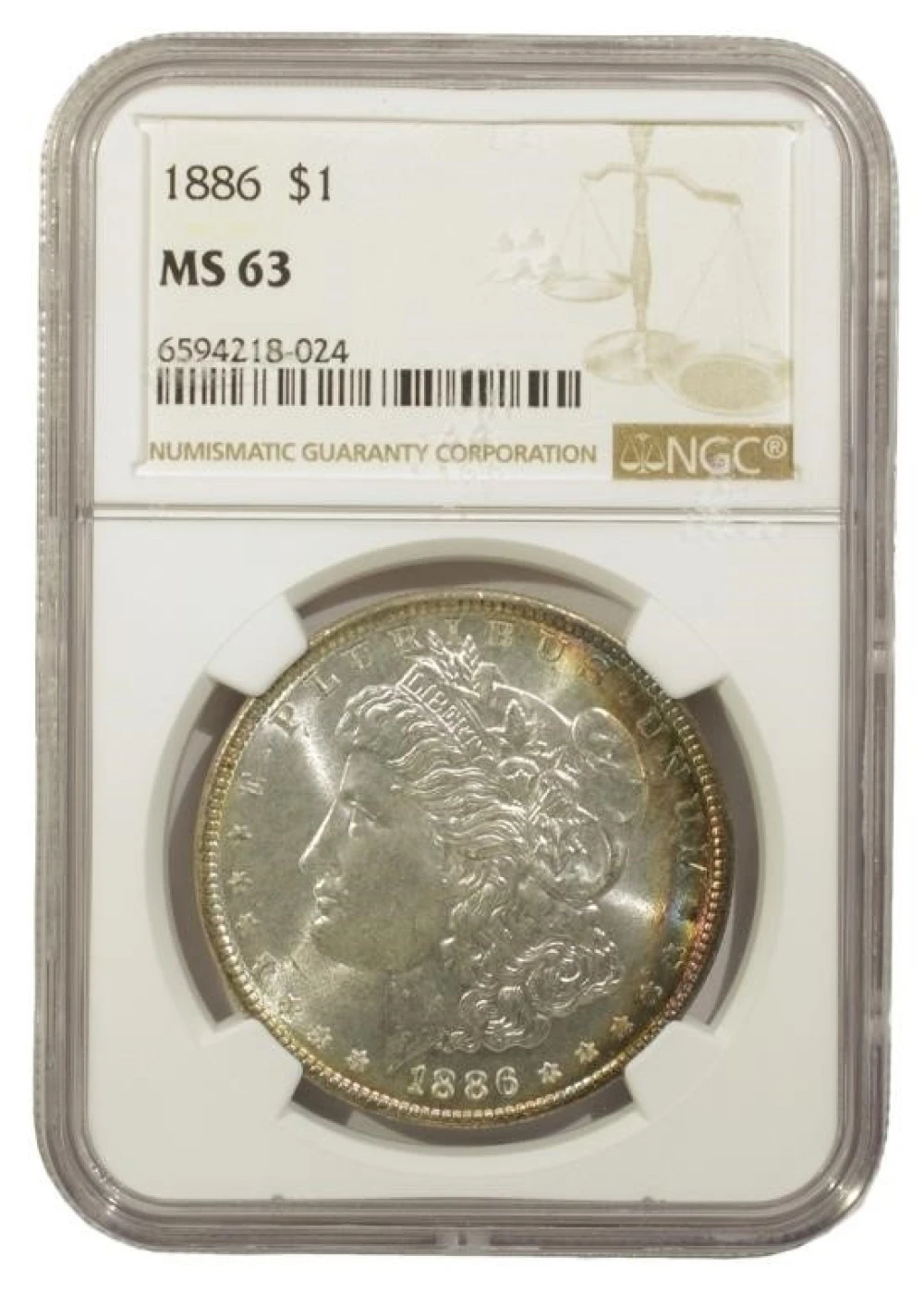 Choice Mint State 1886 Morgan Dollar