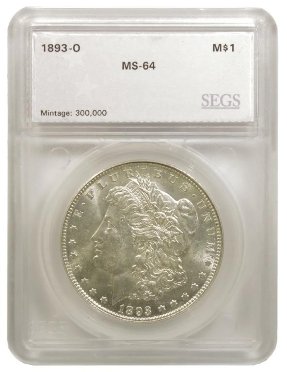 Unc 1893-O Morgan Dollar
