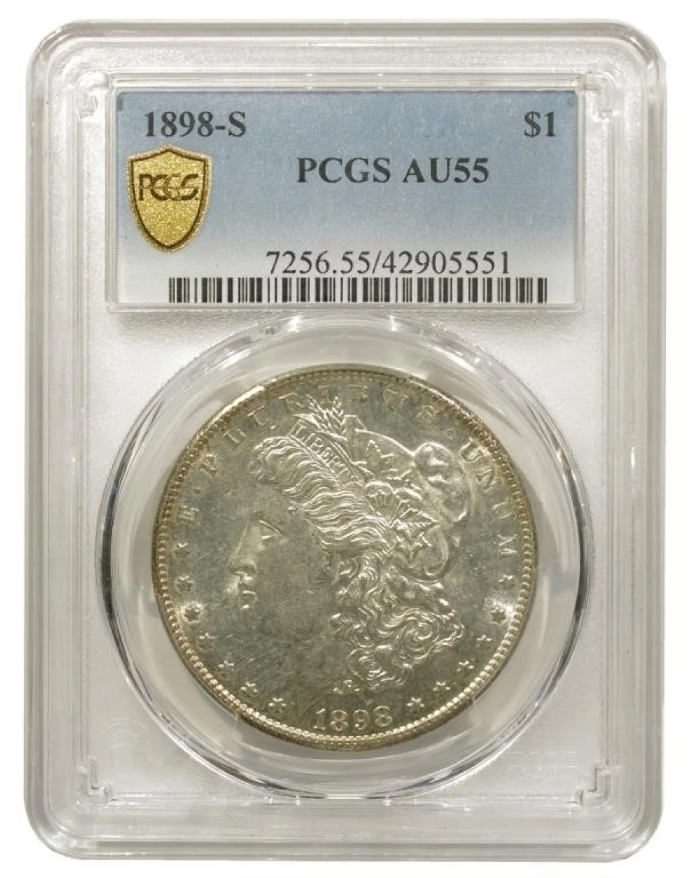 Choice AU 1898-S Morgan Dollar