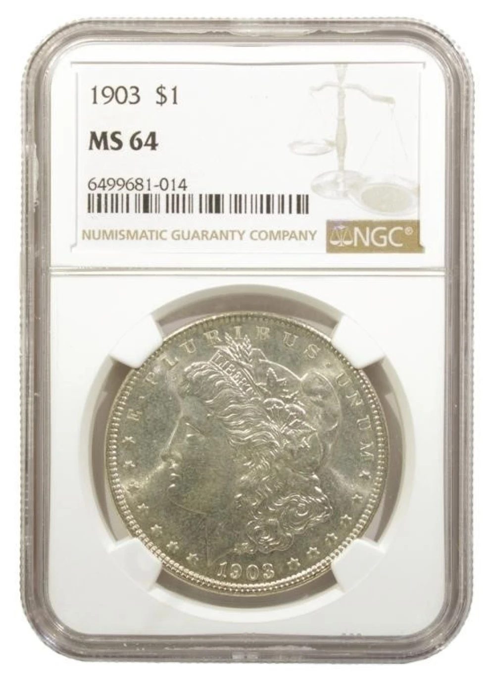 1903 Morgan Dollar. NGC MS-64
