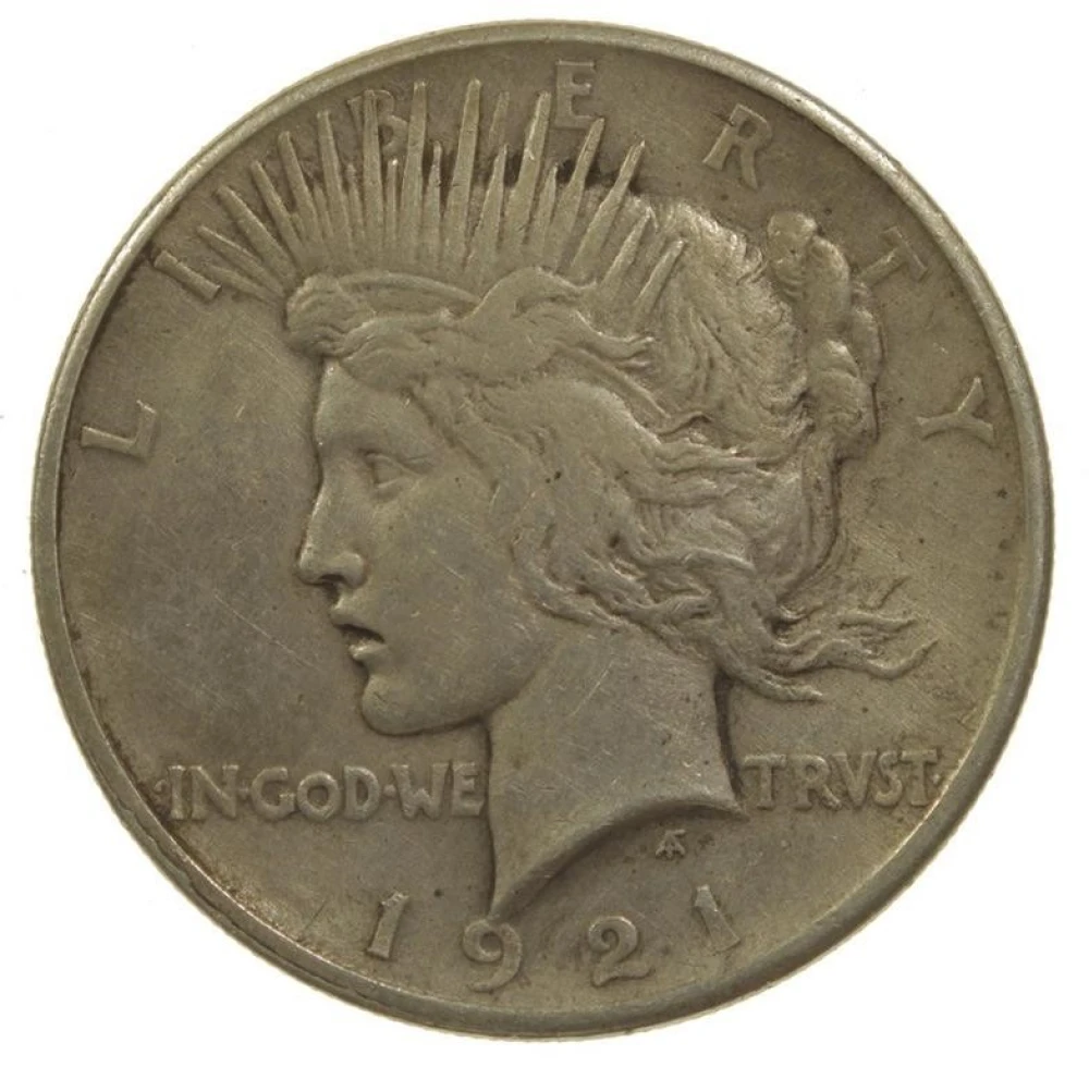 EF 1921 Peace Dollar