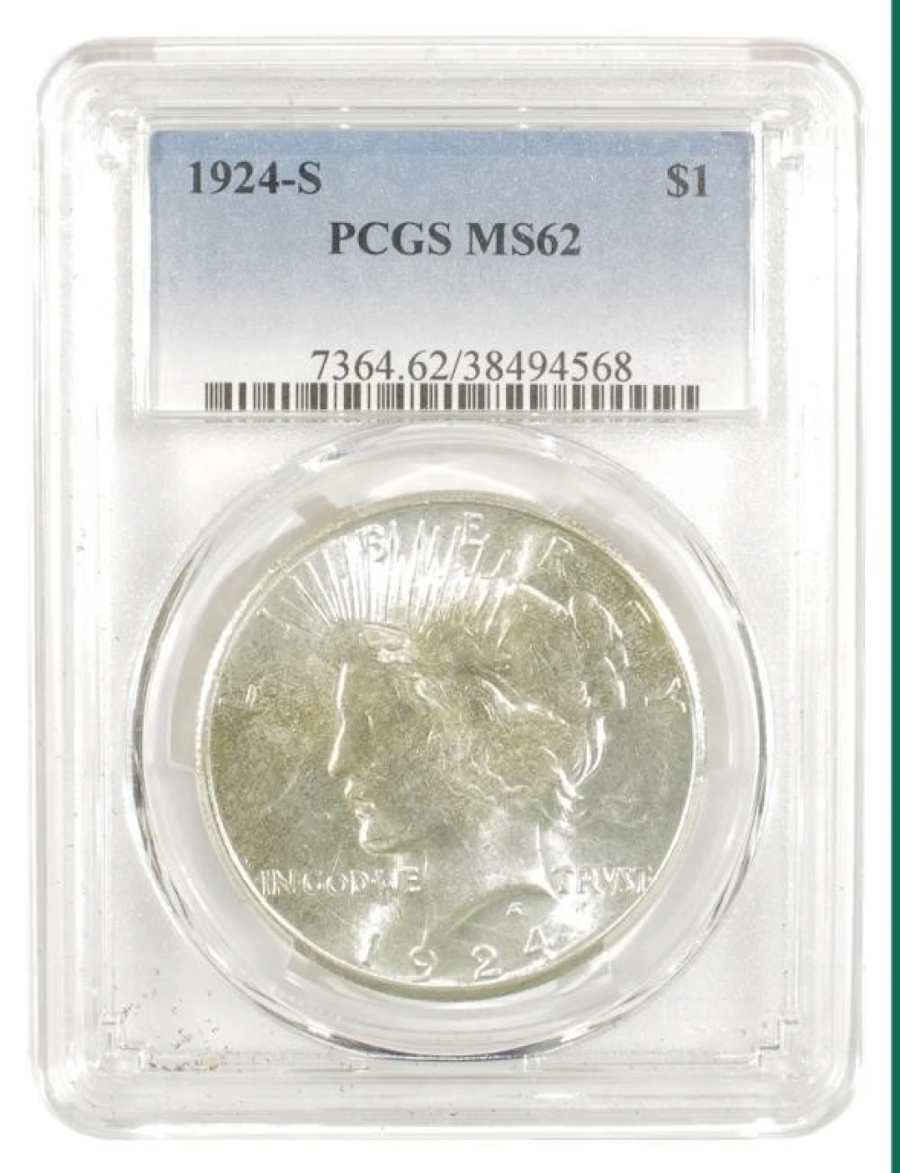 Select Mint State 1924-S Peace Dollar
