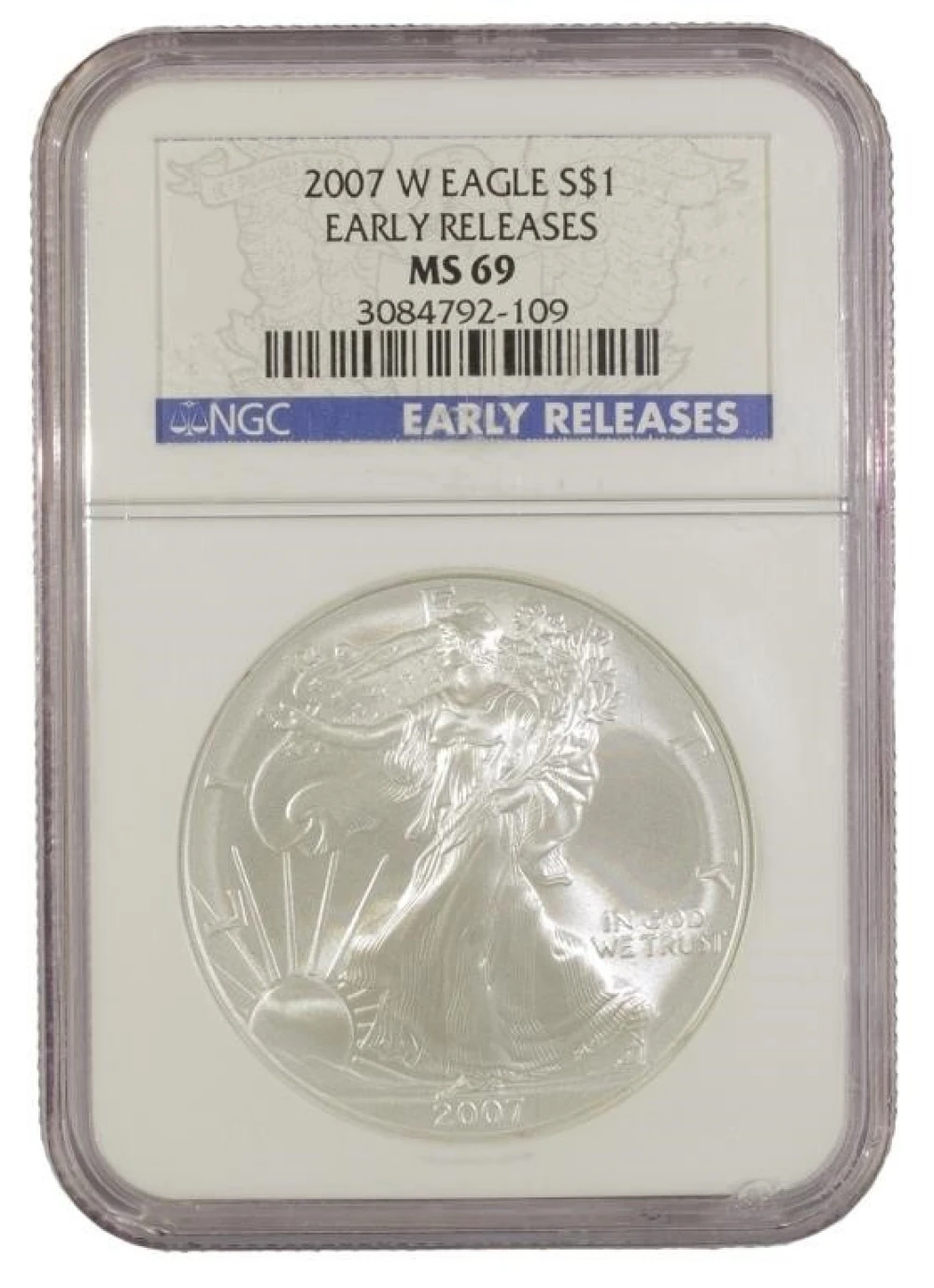 Splendid Gem Unc 2007-W American Eagle $1