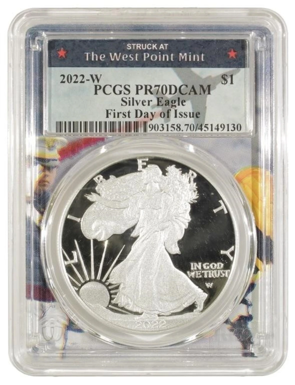 Perfect DCAM Proof 2022-W American Eagle $1