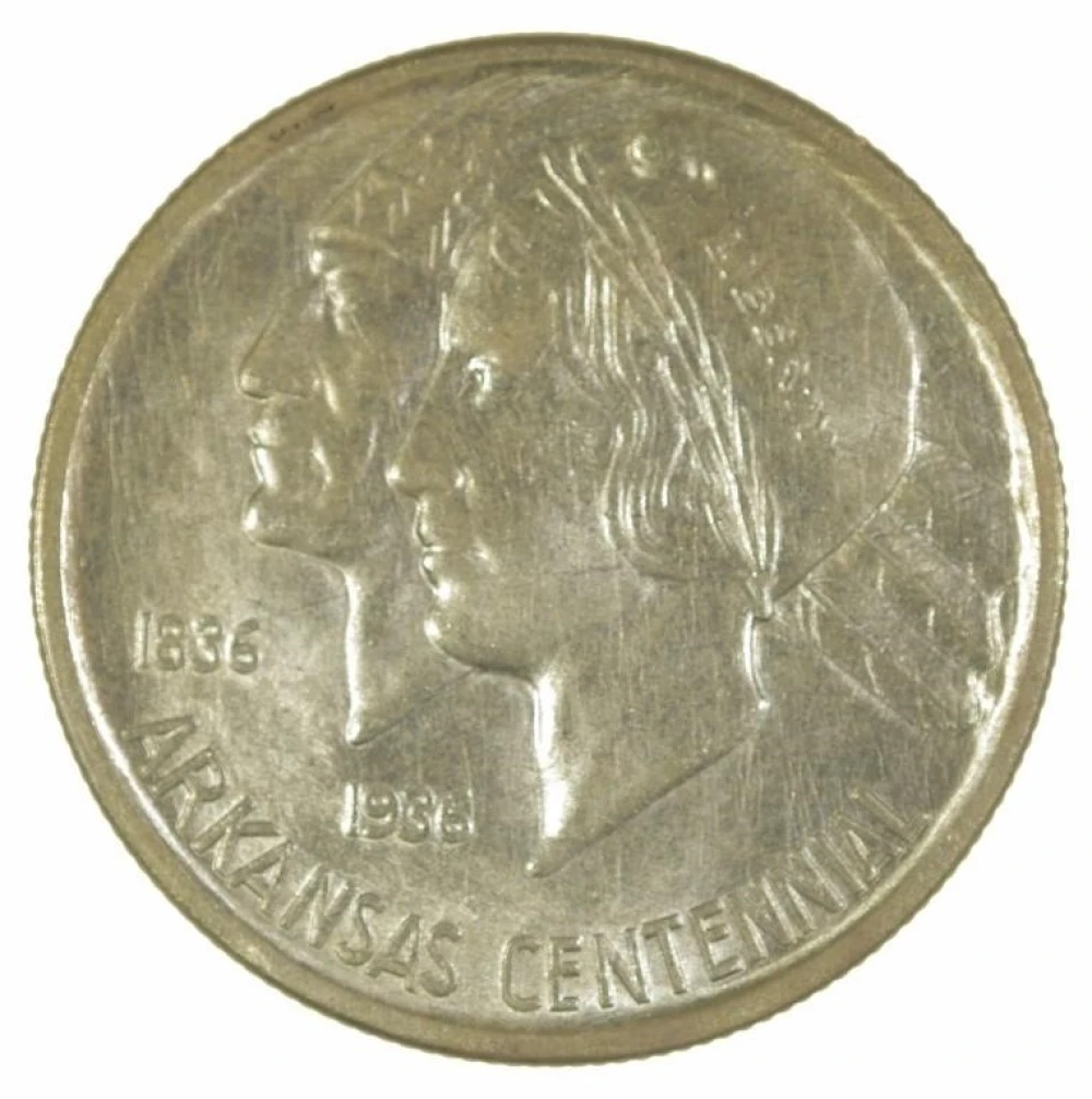 Mint State 1936-S Arkansas Half Dollar