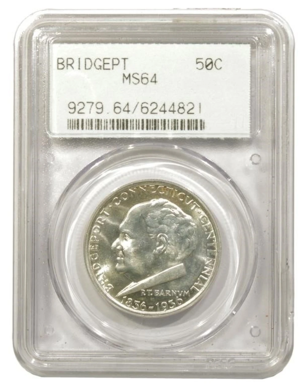 Very Choice Unc 1936 Bridgeport Half Dollar