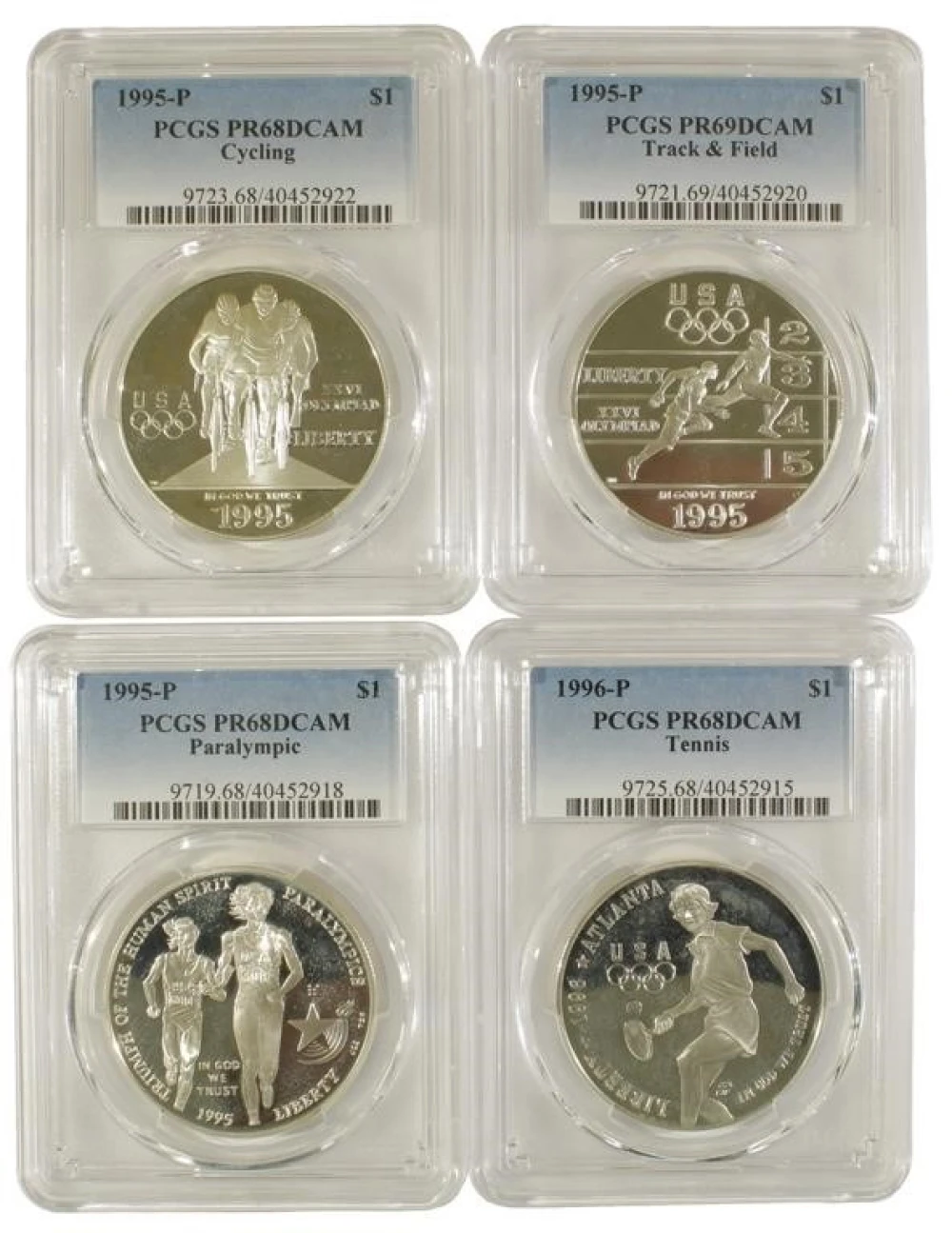 PCGS Proof-68 Modern Commemorative Quartet