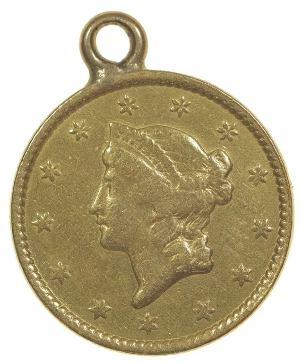 Looped VF 1850 Gold $1