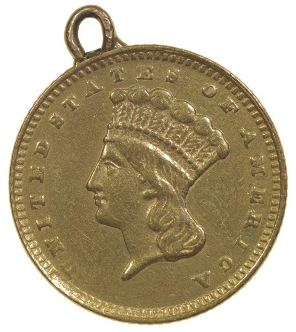 Choice EF-AU Details 1874 Gold $1