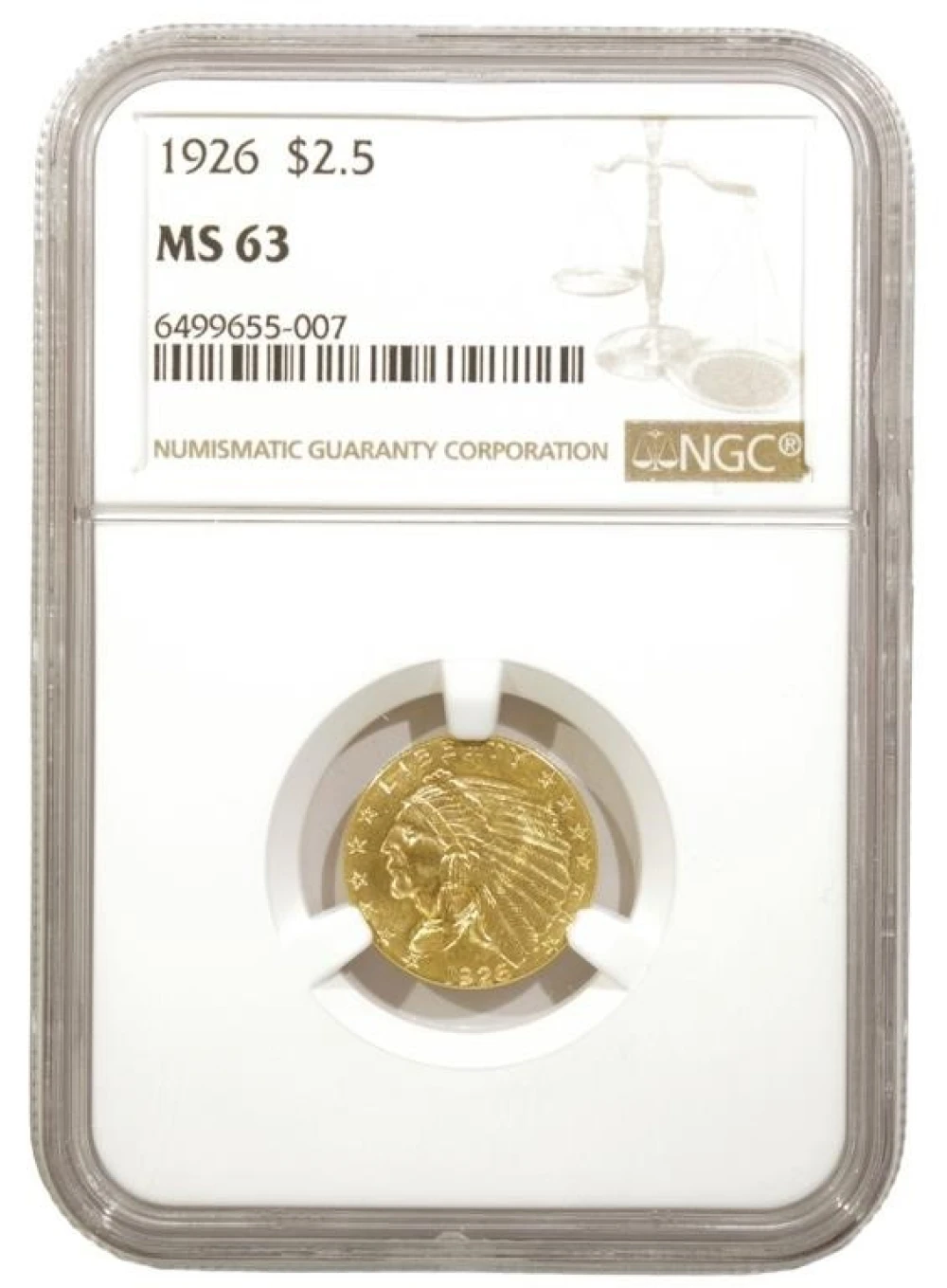 Choice Unc 1926 Quarter Eagle