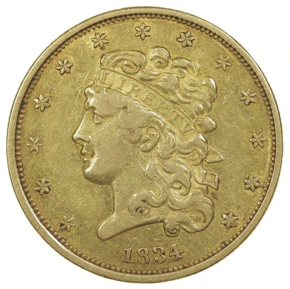 Choice EF Details 1834 Half Eagle