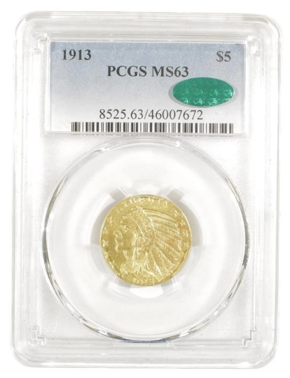 Choice Unc 1913 Gold Half Eagle