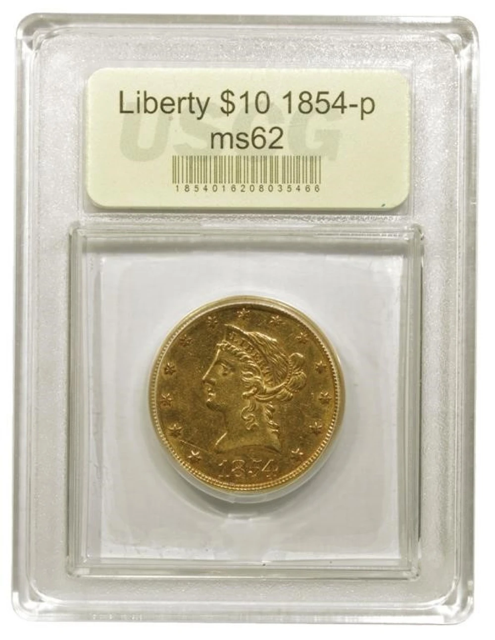 Choice AU 1854 Gold $10