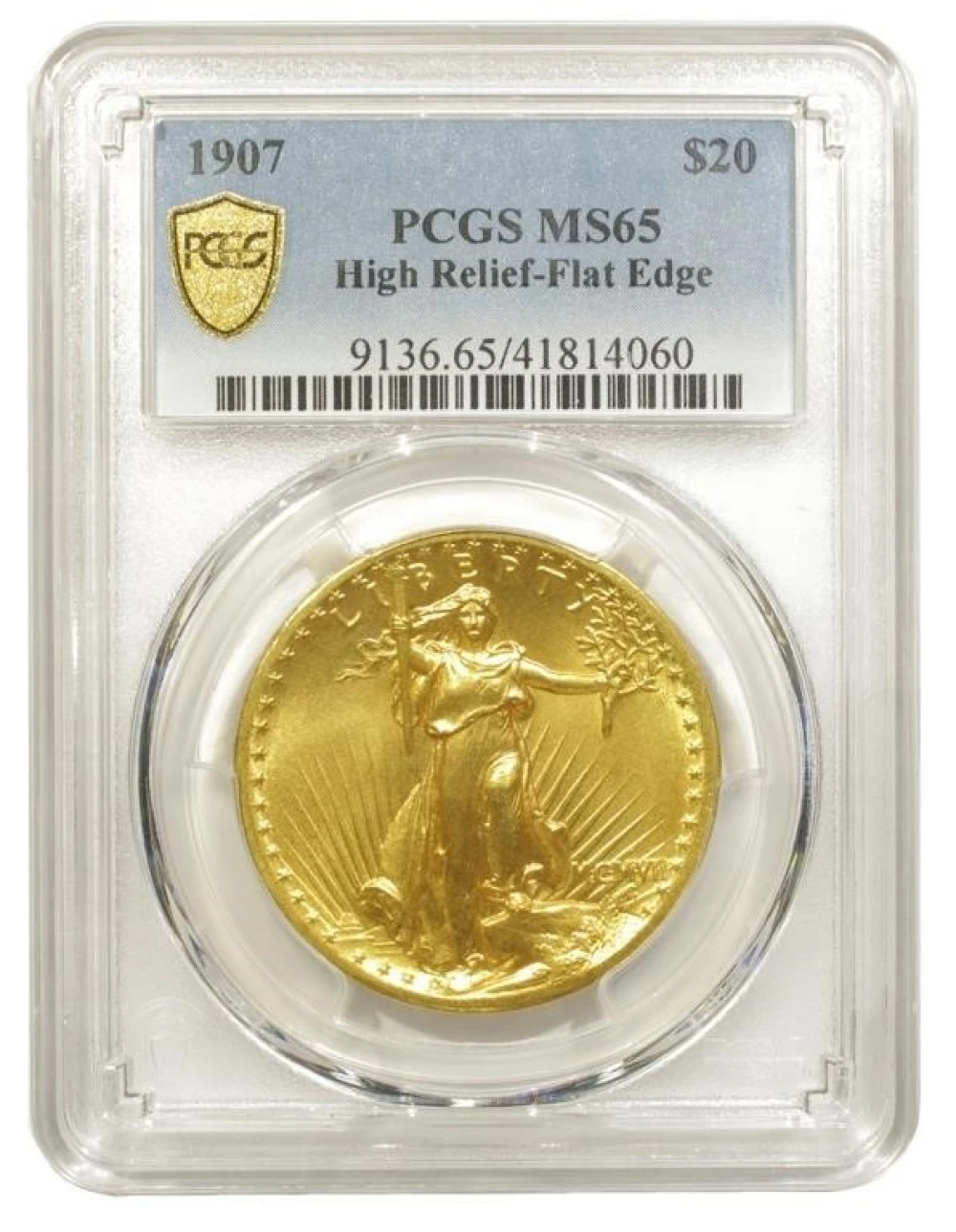 Gem Unc MCMVII High Relief Double Eagle