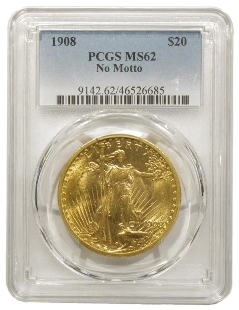 Select Mint State 1908 Double Eagle