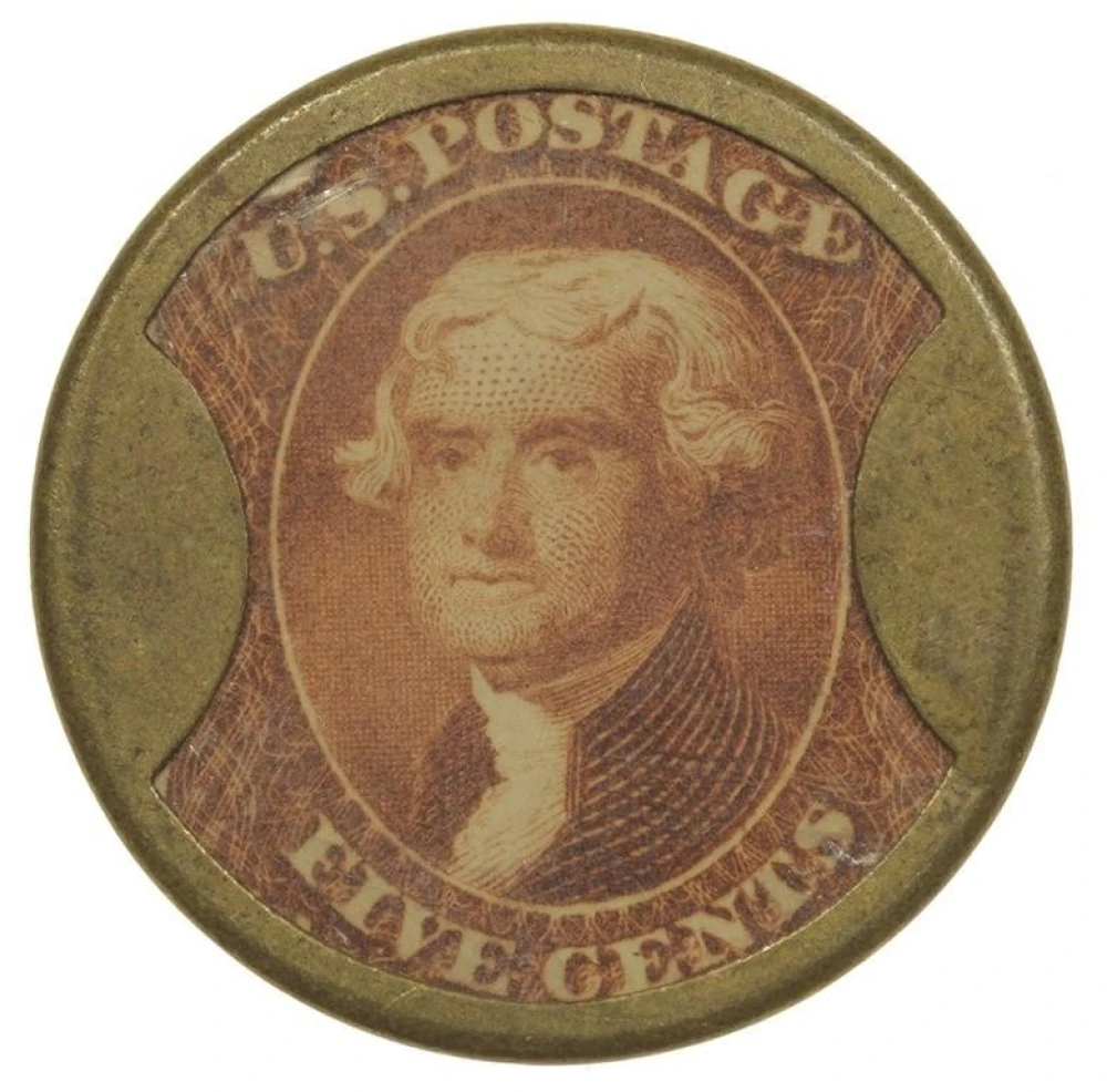 Brown's Troches 5-Cent Encased Postage