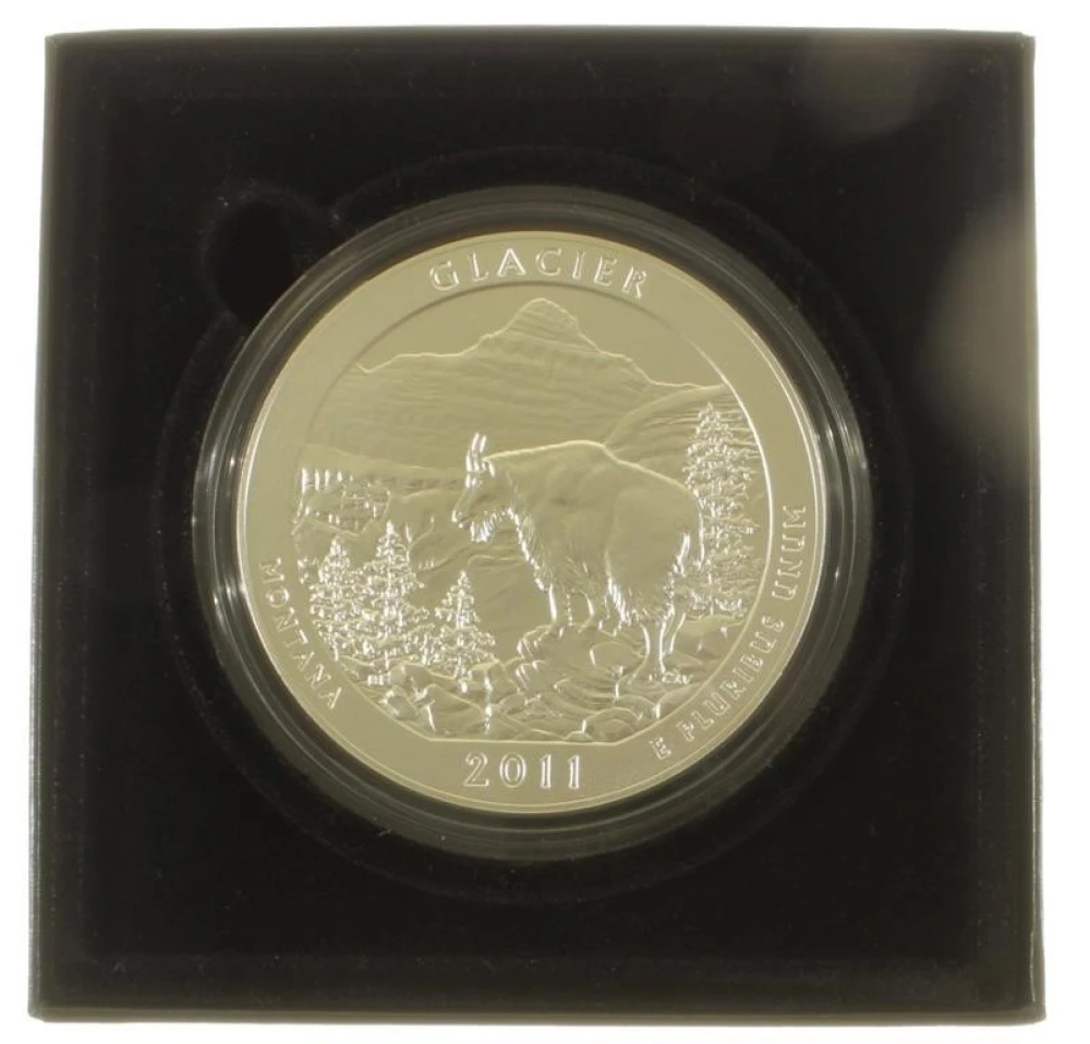 2011-P Glacier 5 oz. Silver ATB Specimen Finish